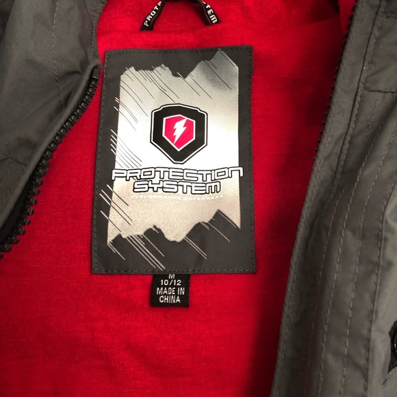 Protection System multicolor gray black red coat 10/12 - Picture 3 of 8